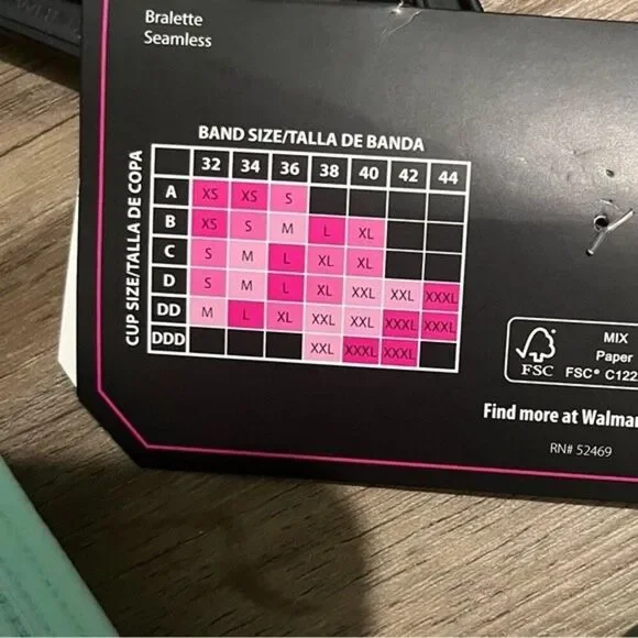 No Boundaries Juniors Seamless Double Layered Bralette Small NWT Pink Green - Picture 6 of 6